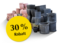Auf Außenkeramik und Terracottagefäße
