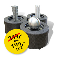 PE-Rundbecken Komplettset